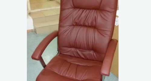 Обтяжка офисного кресла. Лангепас